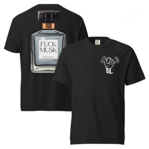 Fuck Musk Cologne Parody Shirt