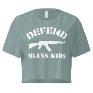 Defend Trans Kids Women’s crop top