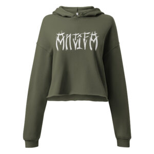 Women’s Antifa Tag Crop Hoodie
