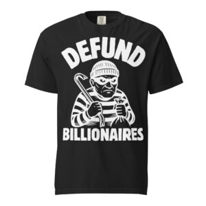 Defund Billionaires shirt black